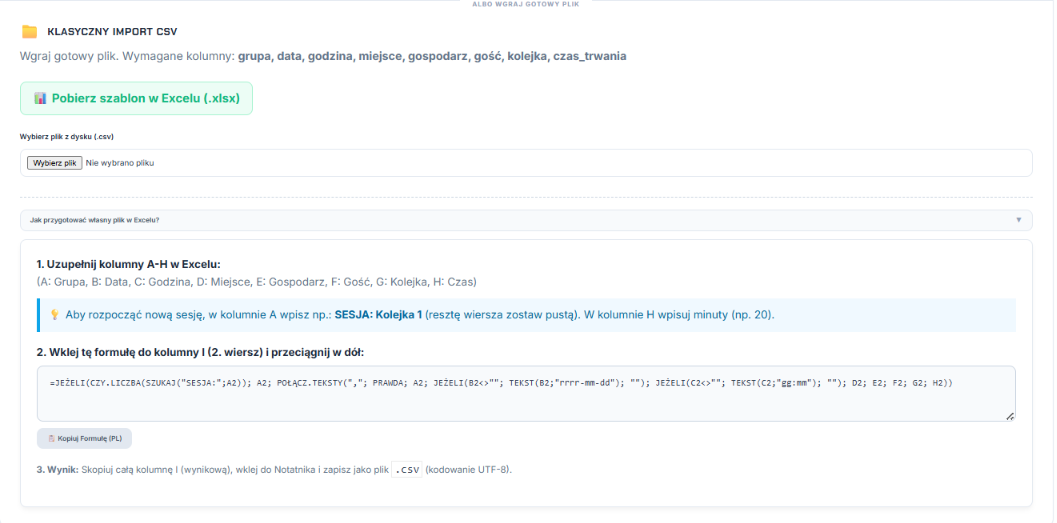 Import CSV