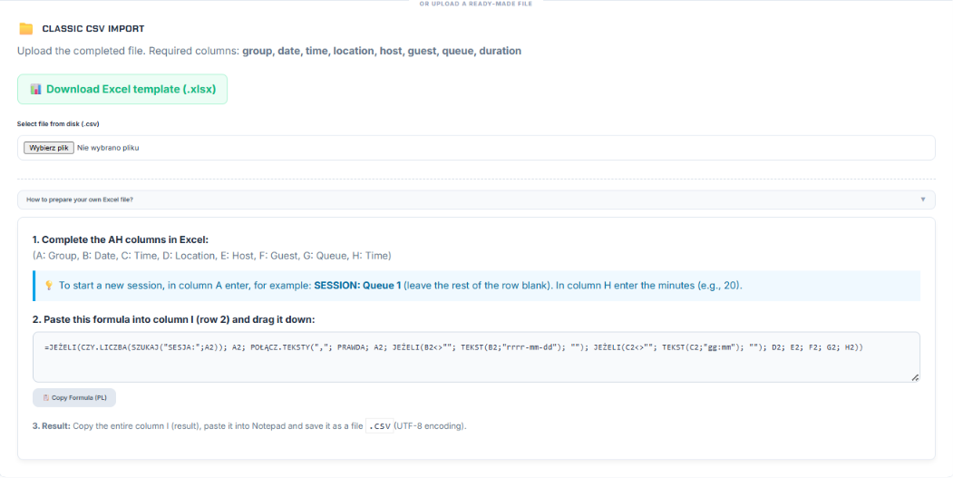 CSV Import
